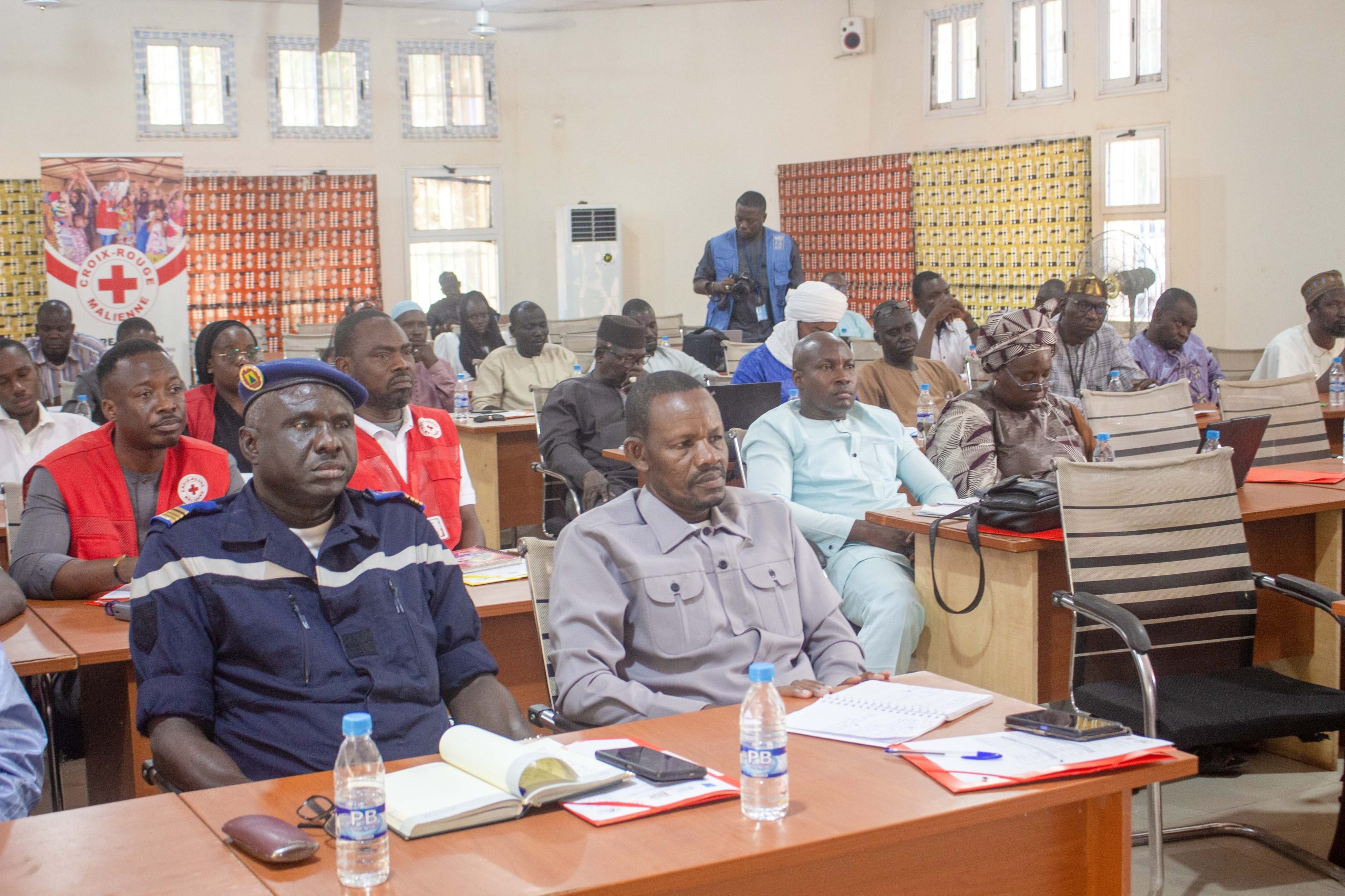 Le représentant du Maire de Mopti s’exprime lors de la cérémonie de lancement du projet